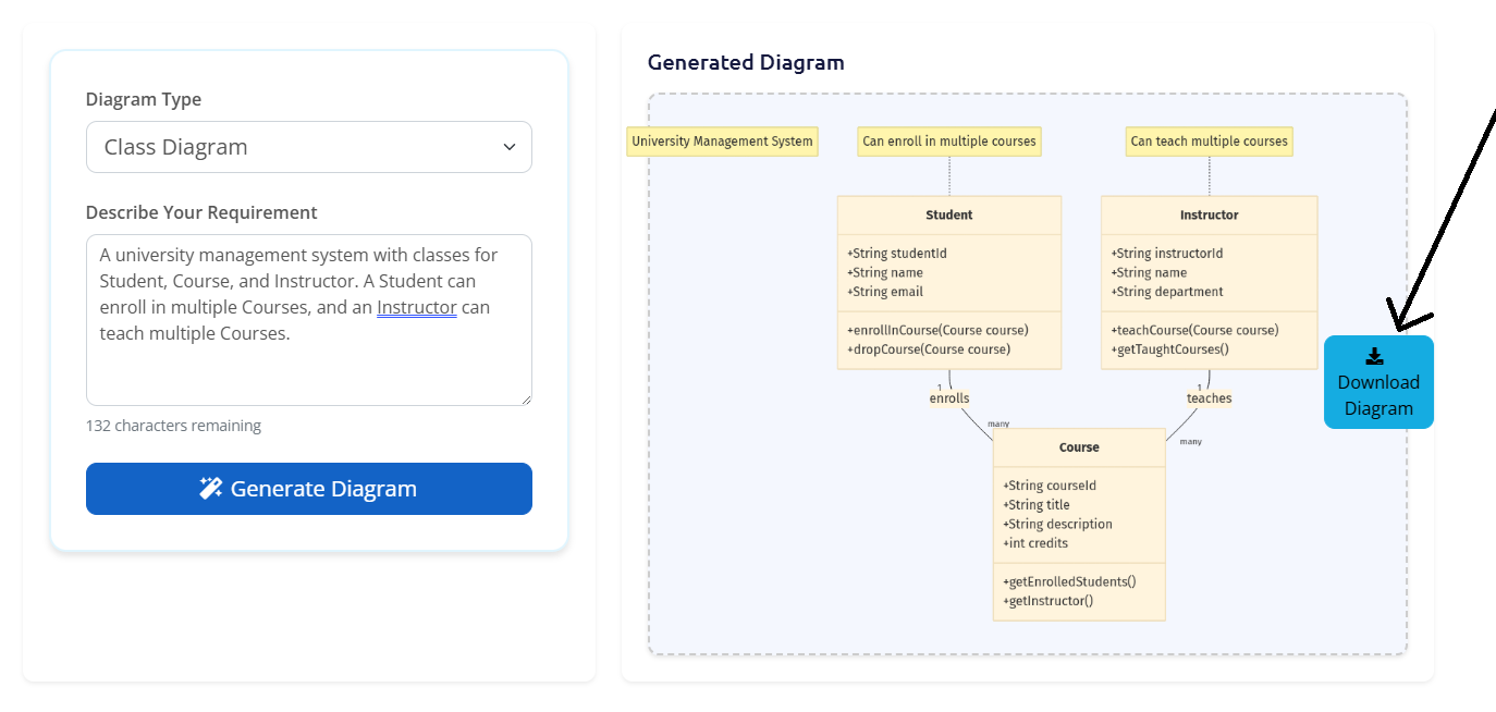 Animation showing the download process